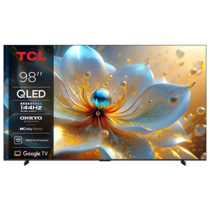 TCL 98T8C | 98” 4K QLED | 144Hz Motion | Dolby Vision & Dolby Atmos | Google TV & WiFi (2025) | OPEN BOX