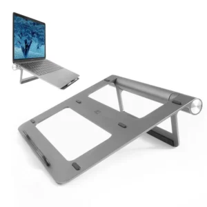 ACT AC8125 | Notebookstandaard 15.6" | Ingebouwde USB-C Docking Station | Grijs