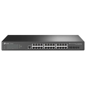 TP-Link TL-SG3428X | JetStream Managed L2+ Switch | 24 Poorten | Gigabit Ethernet (10/100/1000 Mbps) | 4x 10G SFP+ | Omada SDN | Rackmount | Zwart