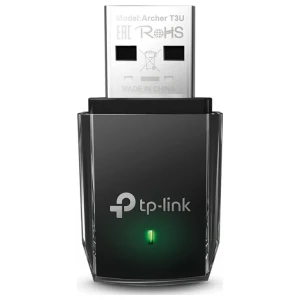 TP-Link Archer T3U | Wi-Fi 5 USB-adapter | Dual-band 2,4 GHz (400 Mbps) / 5 GHz (867 Mbps) | USB 3.0 | Zwart