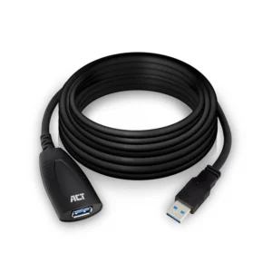 ACT AC6105 | USB 2.0 Booster | 5m | Zwart