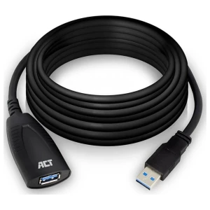 ACT AC6105 | USB 2.0 Booster | 5m | Zwart