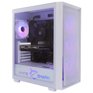 White Shark WARHEAD | Midi Tower Case | Inclusief 4 RGB Fans | Wit