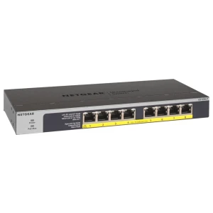 NETGEAR GS108LP | Unmanaged Switch | 8 Poorten | Gigabit Ethernet (10/100/1000 Mbps) | 8x PoE+ (60W) | FlexPoE | Fanless | 1U Rackmount