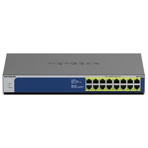 GS516PP-100EUS | 16-poorts Gigabit Unmanaged PoE+ Switch | 260W PoE-vermogen | Plug-and-play
