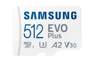Samsung EVO Plus | MicroSDXC | 512GB | Class 10 | UHS-I U3 | V30 | A2 | Tot 160MB/s | Inclusief adapter