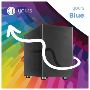 YOURS BLUE | Intel Core i3-13100 | 16GB RAM | 1TB SSD | HDMI | Windows 11 Professional | Small Form Factor Behuizing