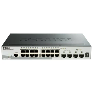 D-Link DGS-1510-20 | Managed L3 Switch | 20 Poorten | Gigabit Ethernet (10/100/1000 Mbps) | Zwart