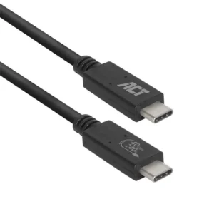 ACT AC7451 | USB4 Gen 3x2 Kabel | USB-C naar USB-C | 0.8m | Zwart