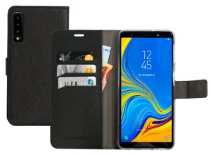 Mobiparts Saffiano Wallet Case | Samsung Galaxy A7 (2018) | Black