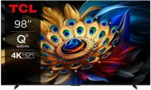 TCL 98C655 98" | Ultra HD 4K QLED Smart TV | Google TV | Dolby Vision & HDR10+ | 60Hz | AI Picture & Sound | Wifi & Bluetooth
