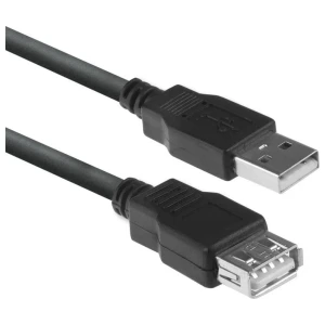 ACT AC3040 | USB 2.0 Kabel | USB-A naar USB-A | 1.8m | Zwart