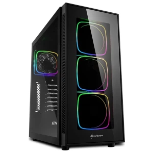 Sharkoon TG6 RGB | Midi Tower Case | Zwart