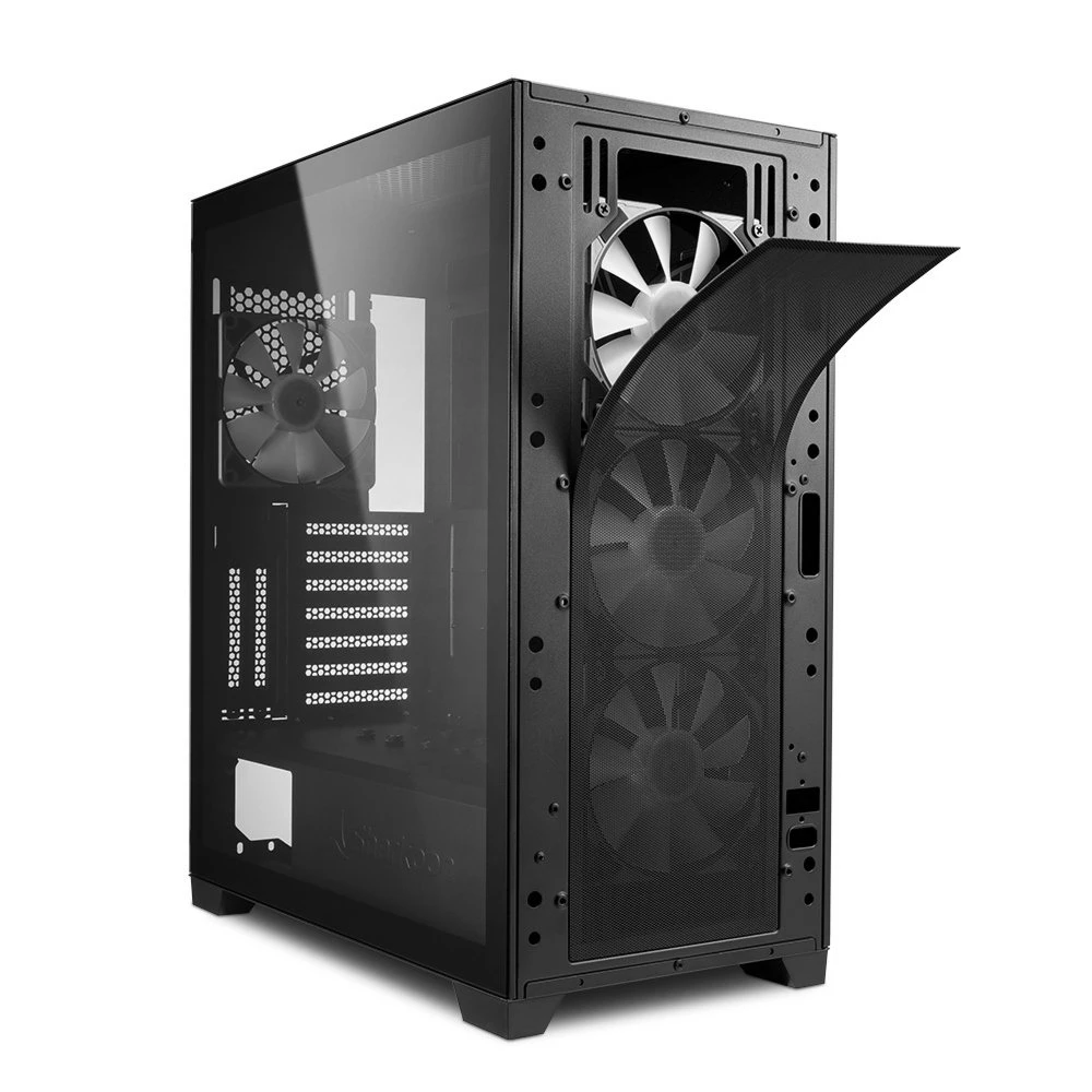Sharkoon TG7M RGB | Midi Tower Case | Zwart - Afbeelding 3