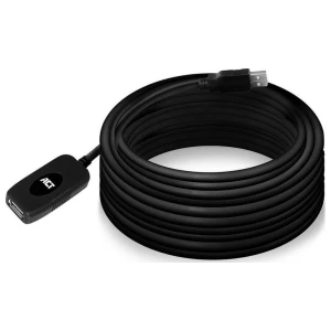 ACT AC6010 | USB 2.0 Signaalversterker | USB-A naar USB-A | 10m | Zwart