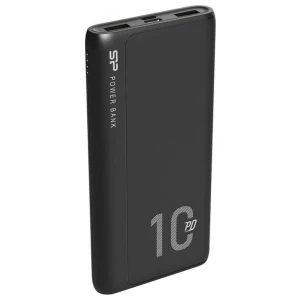 Silicon Power QP15 10000mAh Power Bank | Lithium-Polymeer | Zwart