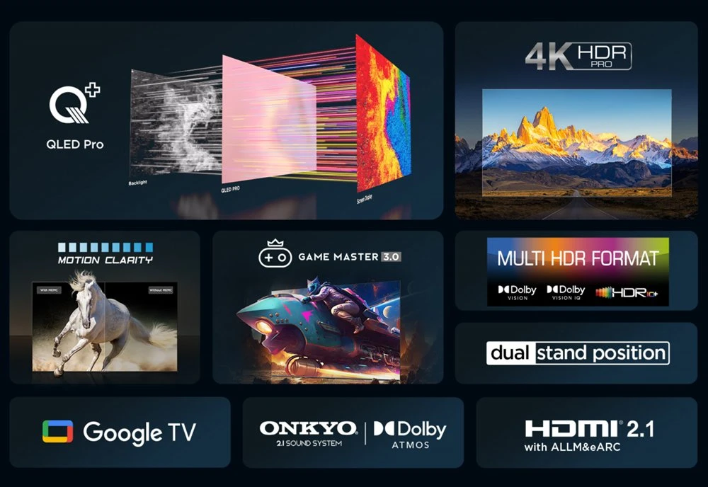 TCL 75C69B 75" | Ultra HD 4K QLED Smart TV | Google TV + Wifi | Dolby Vision | Quantum Dot voor Realistische Kleuren | 60Hz - Afbeelding 5