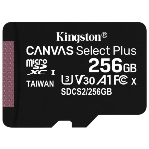 Kingston Canvas Select Plus | MicroSDXC | 256GB | Class 10 | UHS-I U1
