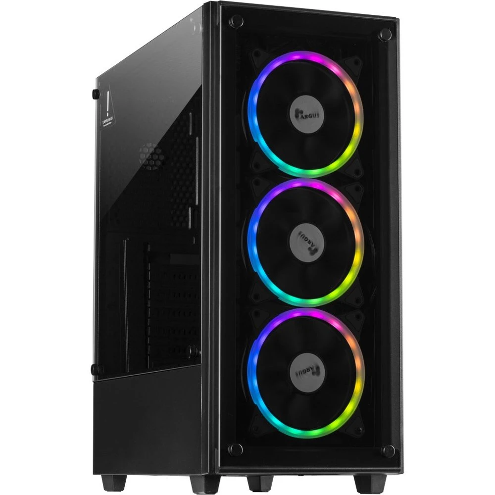 Inter-Tech C-303 Mirror | Tower Case | Zwart - Afbeelding 4
