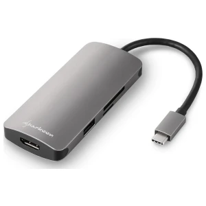 Sharkoon DUB-CMPA | Multiport Adapter | USB-C 3.2 Gen 1 | Grijs