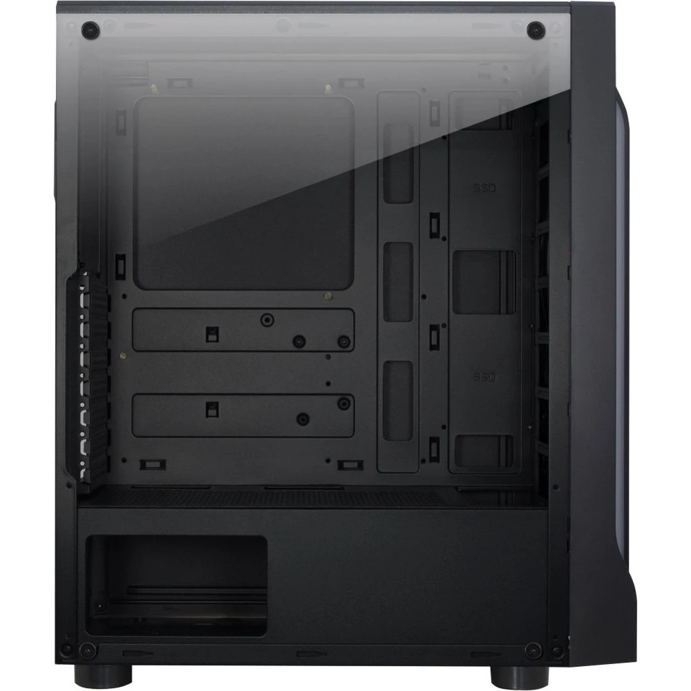 Inter-Tech A-3411 Creek RGB | Midi Tower | Zwart - Afbeelding 6