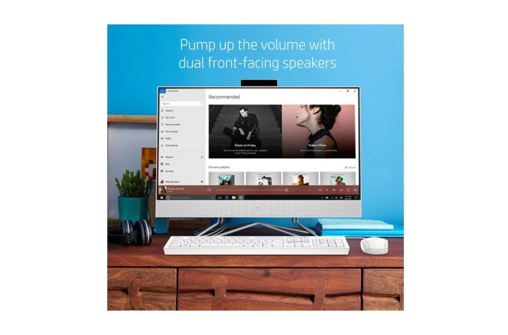 HP All-in-One 24-df1043na | 23.8'' F-HD IPS | Intel Core i5-1135G7 | 8GB | 256GB | W11 Home | UK Keyboard - Afbeelding 2