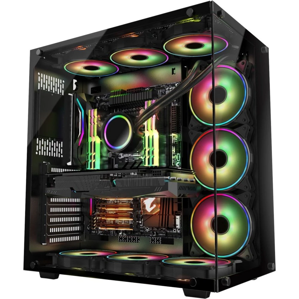 Inter-Tech C-701 Panorama | Full Tower Case | Zwart - Afbeelding 3