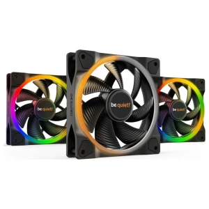 be quiet! Light Wings | 120mm PWM Behuizingsventilator | Zwart | 3 Stuks