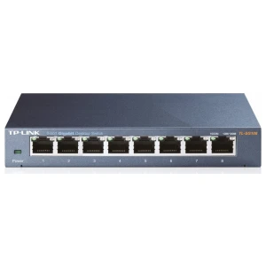 TP-Link TL-SG108 | Unmanaged Switch | 8 Poorten | Gigabit Ethernet (10/100/1000 Mbps) | Zwart