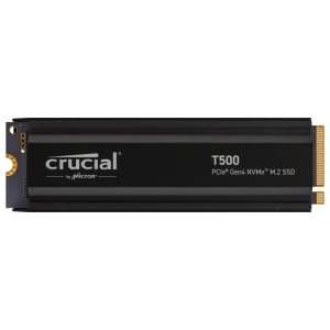 Crucial T500 | 1TB NVMe SSD | M.2 Gen4 | 7.300MB/s Lezen | 6.800MB/s Schrijven | Heatsink