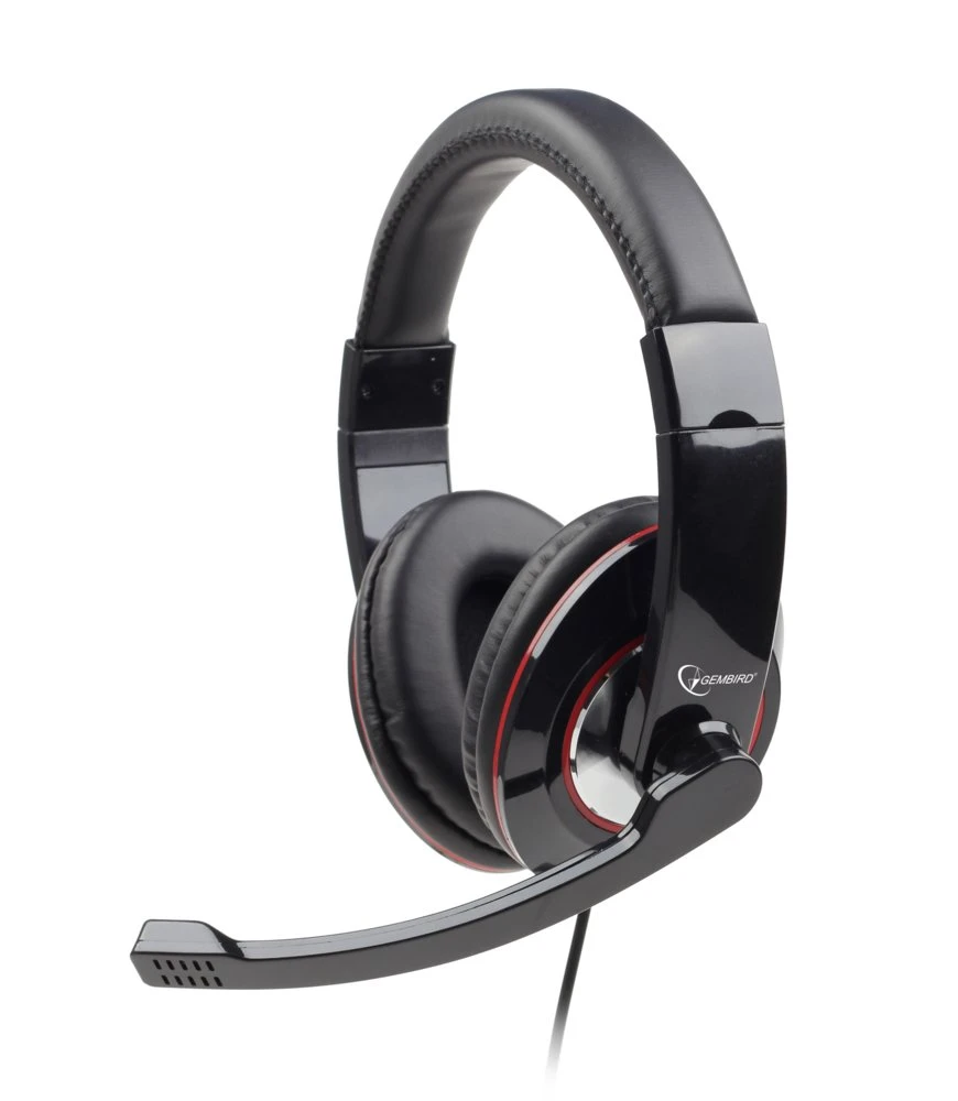 Gembird MHS-001 | Bedrade On-Ear Headset USB-A | Zwart - Afbeelding 2