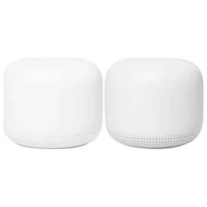 Google Nest Wifi (2‑pack) | Wifi 5 | Mesh Wifi-systeem | Gigabit Ethernet | Dual-band (2,4 GHz / 5 GHz) | ~2200 Mbit/s