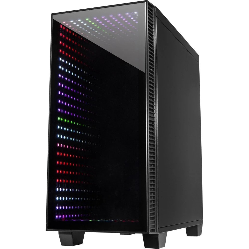 Inter-Tech X-608 Infinity | Micro Tower Behuizing | Zwart - Afbeelding 3