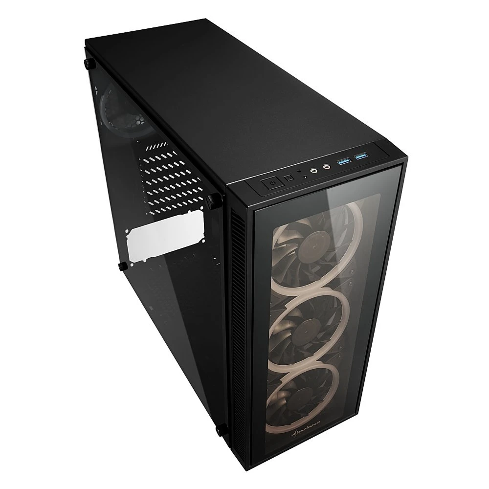 Sharkoon TG4 RGB | Midi Tower Behuizing | Zwart - Afbeelding 3