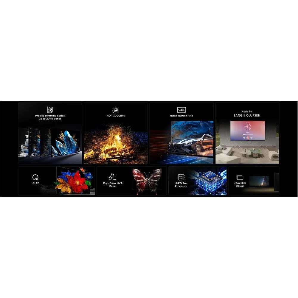 TCL 65C79K (2025) | 65'' Ultra HD 4K | QD-Mini LED Smart TV | Wifi | Google TV | Dolby Vision | 120Hz - Afbeelding 3