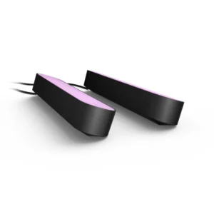 Philips Hue Play | Lichtbalk Dubbelpack | EU/UK Stekker | RGB | Bluetooth & Zigbee | Zwart