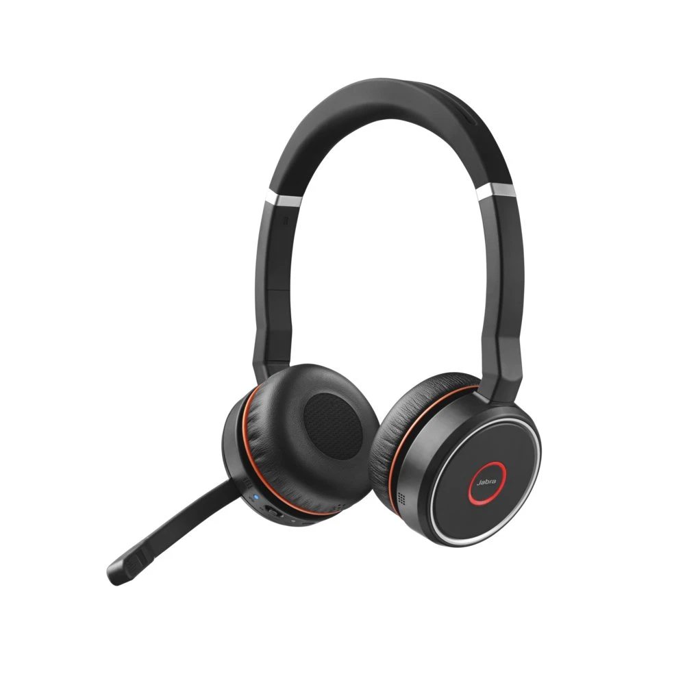 Jabra Evolve 75 | Draadloze On-ear Headset met ANC | USB Receiver | Oplaadstation | Zwart - Afbeelding 2
