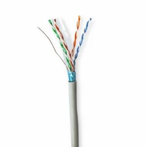 Nedis netwerkkabel | Cat6 | F/UTP (FTP) | 50 m | Grijs | CCBG8522GY50S