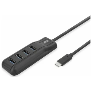 ACT AC6420 | USB 3.2 Gen 1 (3.1 Gen 1) Type-C Interface Hub | 5000 Mbit/s | Zwart