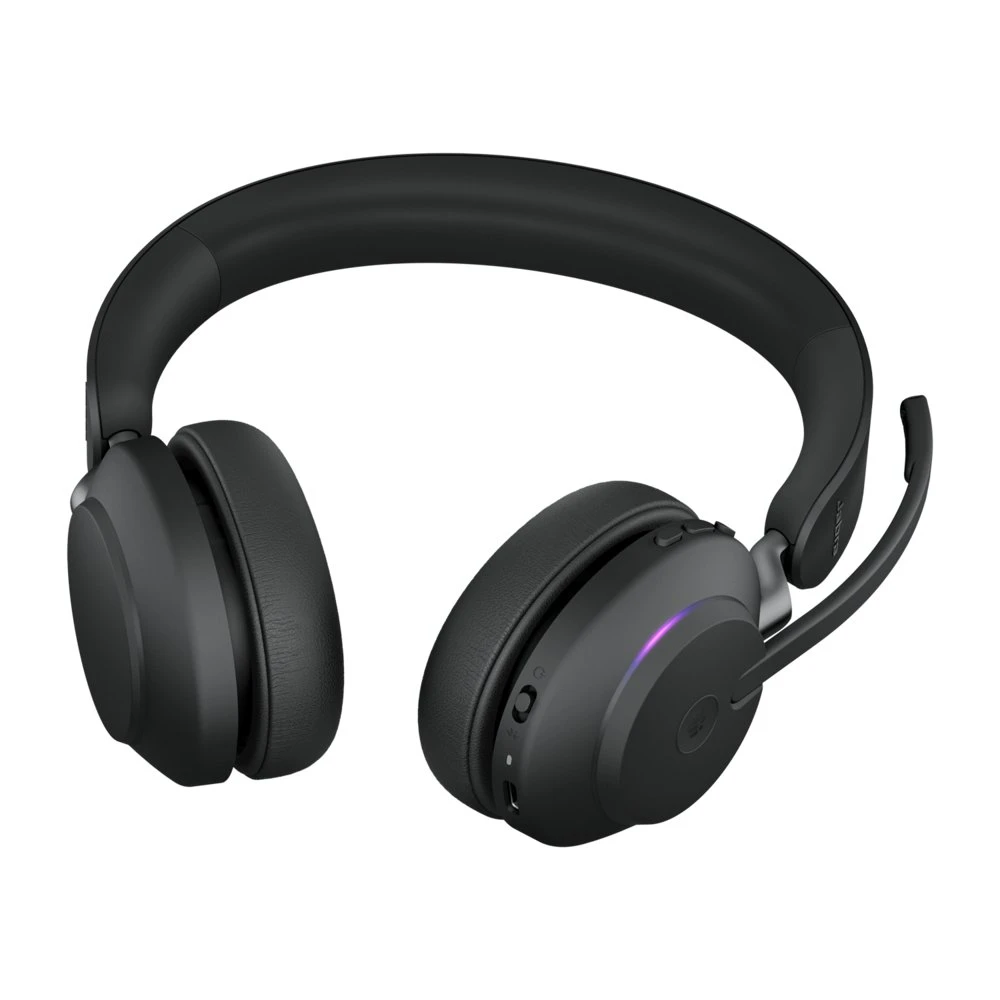 Jabra Evolve 65 | Draadloze On-Ear Headset | Bluetooth | Oplaadstation | Zwart - Afbeelding 5