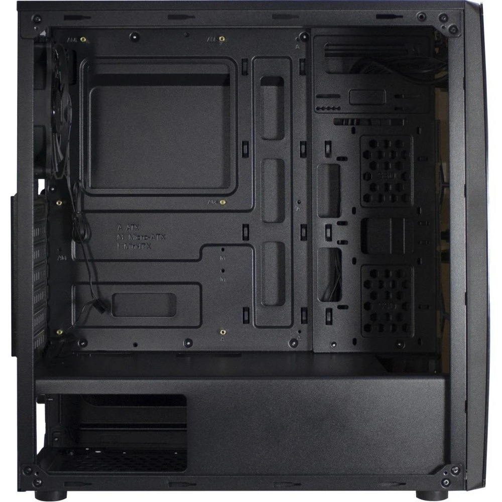 Inter-Tech Thunder Blue Light | Midi Tower Case | Zwart - Afbeelding 5