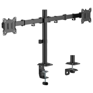 Sbox Desktop Dual Arm | Monitorarm 17 tot 32 inch | VESA 75x75 en 100x100 | 2x Max. 9 kg