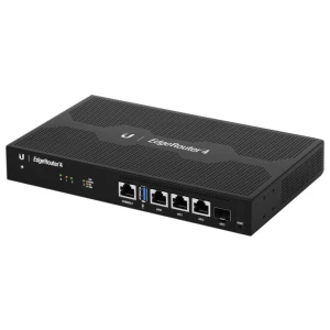 Ubiquiti EdgeRouter 4 | Bedrade Gigabit WAN Router | 3× GbE + 1× SFP | 4 Core 1 GHz | 1 GB RAM | Fanless