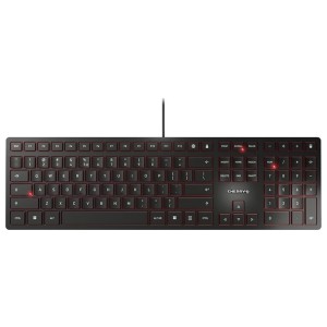 CHERRY KC 6000 Slim toetsenbord USB Amerikaans Engels Zwart