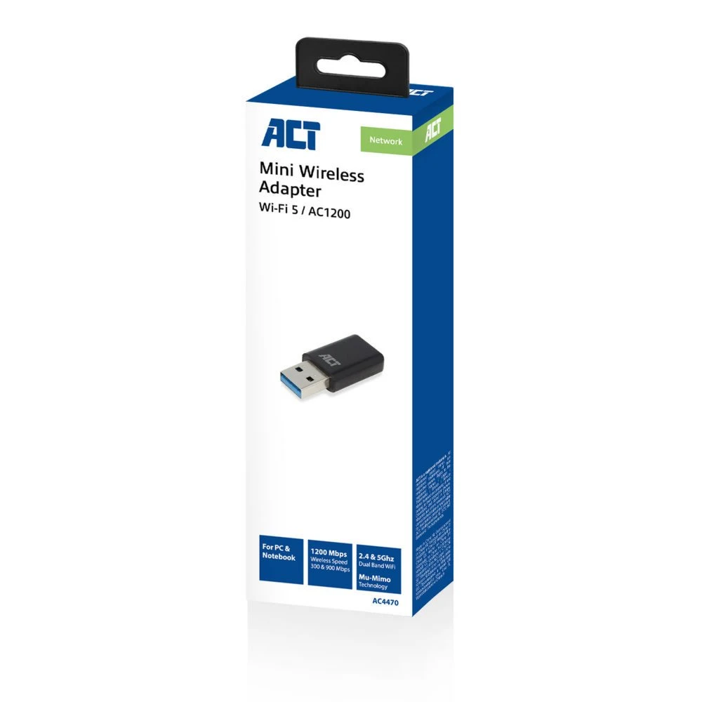 ACT AC4470 | USB A wifi adapter | Tot 900 Mbit/s - Afbeelding 4