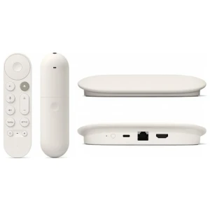 Google TV Streamer Wit 4K | 32GB Opslag | Bluetooth + Wifi + Ethernet