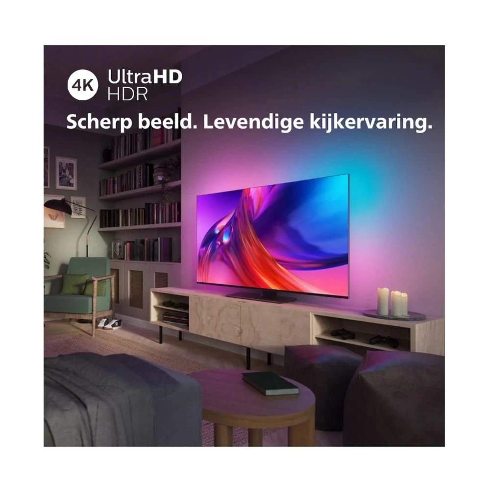 Philips The One 43PUS8848-12 | 43'' Ultra HD 4K | LED Ambilight Smart TV | Wifi | Google TV | Local Dimming | Dolby Vision | 120Hz - Afbeelding 8