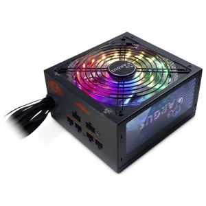 Inter-Tech Argus RGB-650W CM II | 650 Watt Gold ATX PSU | Deels Modulair | Power Supply | Voeding