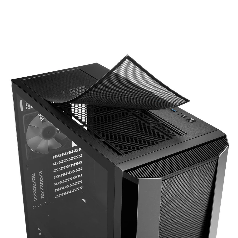 Sharkoon TG7M RGB | Midi Tower Case | Zwart - Afbeelding 4
