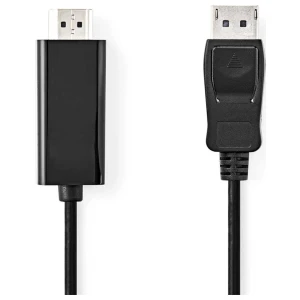 Nedis CCGL37100BK10 | DisplayPort naar HDMI adapterkabel | 1 m | DisplayPort male | HDMI Type A (Standaard) | Full HD 1080p | Zwart